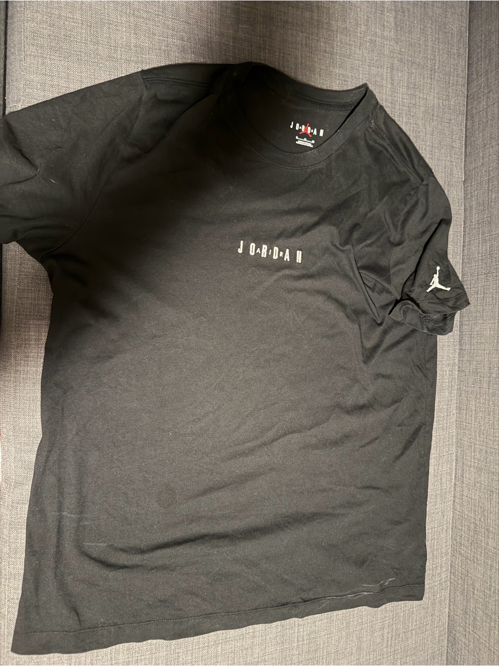 Jordan Black Short-Sleeve Logo Tee XL